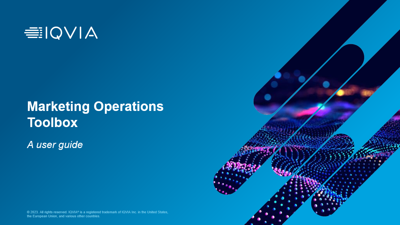 Training Center IQVIA Marketing Operations Toolbox Training center iqvia marketing operations toolbox